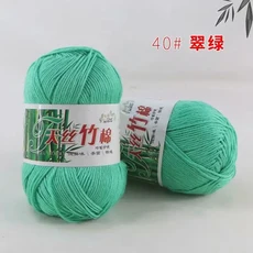 Tiansi 대나무 면사 숯 후크 바늘 스레드 니트릴 짠 DIY 직조 재료, 06 40