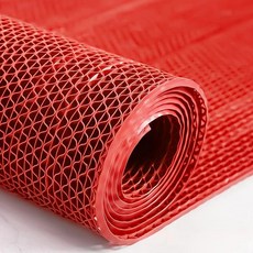 문 주방 차고 욕실 수영장 데크 공간에 미끄럼 방지 배수 고무 패드가 매트, 70 x120cm, 1. red