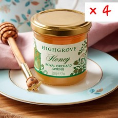 포트넘 앤 매이슨 하이그로브 스프링 오차드 허니, 4개, 200g