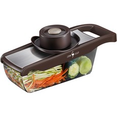 SSGP多功能切菜器刨絲器，廚房料理好幫手，切片切絲磨蓉一機搞定, 暖風系列切菜器：3刀暖咖, 1個