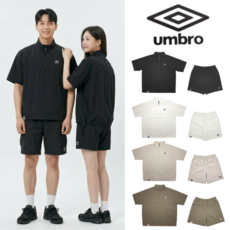 엄브로 클래식 반팔 아노락(스탠넥) + 반바지(4부) 남녀공용 세트