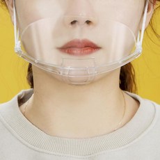 조리용 위생마스크 10개입 투명 주방 식당 마스크che1+8vzH