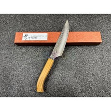 堺孝行 多功能刀 33層鎚目大馬士革 VG-10鋼, 1個, 綠檀木