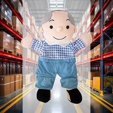 입안벌어지는 손인형 할아버지 1개 동화책 대가족 교육용 행사 손가락 가족구성