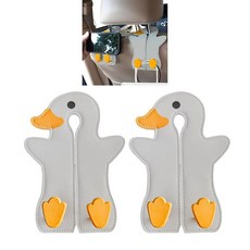 덩글 카시트 지갑 트럭용 가죽 식료품 유니버설 휴대폰 프리미엄 홀더용 정리함 그레이 헤비 메탈 SUV 더블 가방 행거 듀티 헤드레스트 자동차, Grey