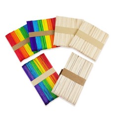 MDD 아이스크림 막대 컬러우드 우드스틱, 일반(대)