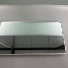 汽車車載LED化妝鏡 補光鏡子 充電式, 無燈款白色, 1個