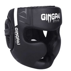 무에타이 헤드기어 태권도 훈련 보호 헬맷 복싱 격투 훈련용 얼굴 보호대 헬멧-5, 1개, M 업글 전투 흑백