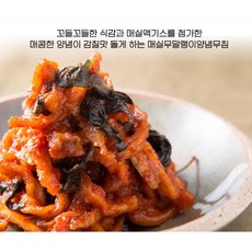 국내산 매실 무말랭이 무침, 2개, 500g