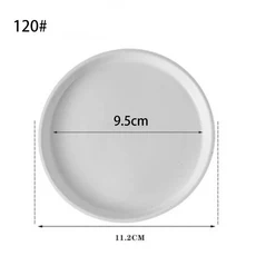 플라스틱 화분 트레이 기본 식물 받침 둥근 물방울 실내 야외 가정 용품 10 개, 04 H120 white