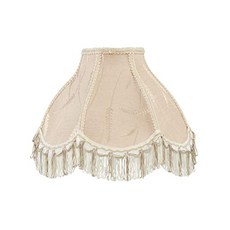 Aspen Creative 30623A 과도기 손바느질 거미 오트밀 램프 갓 사이즈: 12.7cm 상단 x 33cm 하단 24.1cm 경사, Aspen Creative 30623A, 과도기 손바느