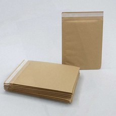 우편물 크라프트뽁뽁이봉투 10p 종이안전봉투 접착 포장용