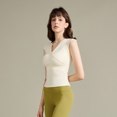 QUEEN YOGA時尚修身運動瑜伽背心(無胸墊款) - 舒適透氣，展現完美曲線