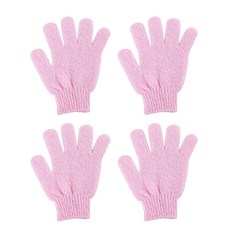 핑크 목욕 샤워장갑, 분홍(핑크), 1세트, 4개입, 때장갑