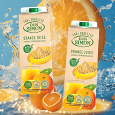 돈시몬 생과일 오렌지 착즙 과채 주스 쥬스 + 무설탕, 1개, 2L