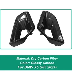BMW X5 G05 G18 LCI M 스포츠 2023호환 프론트 범퍼 에어 인테이크 벤트 트림, 드라이 카본 O 스타일