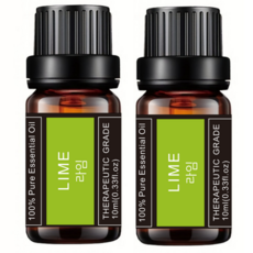 레노포프 천연 에센셜오일 & 블랜딩오일 35종 테라퓨틱등급, 2개, 14.라임, 10ml