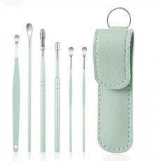 컬러풀 키링 휴대용 귀이개 6종세트 귀후비개 jus*79068ll, B타입-핑크, 상품선택