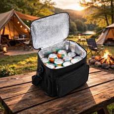 테르오 오래가는 보온보냉 캠핑 소프트쿨러, 10L, 블랙