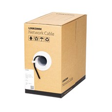 LINKOMM CAT6 室外專用網路線 易拉箱 防水 防曬 免配管 PE, 黑色, 1個, 100m