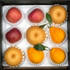 과일선물세트 저탄소 사과 배 개별 보자기 동봉 제사용사과 선물, (한라봉 5과+천혜향 4과), 1