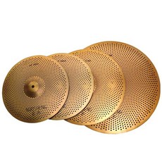 드럼심벌 심벌 연마 음악교구, 1개, 4개 세트 골드 14141620