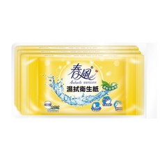 Andante 春風濕拭衛生紙 家庭用 一袋3包*40抽 濕紙巾 濕式衛生紙, 1個, 春風濕拭衛生紙40抽*3包入, 40抽