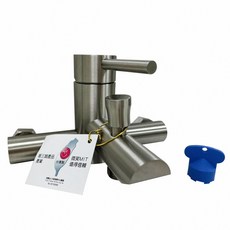 蝴蝶衛浴 304不鏽鋼沐浴龍頭 HK-2921 MIT台製 微笑標章 白鐵水龍頭, 1個, 主體+304調水量開關+止水帶