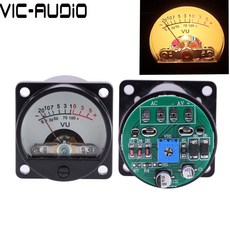 패널 미터 음압계 레벨 오디오 드라이버 보드 입력, 4) 2PCS 500VU Yellow