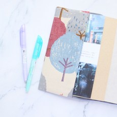 【森之林-紫】布書衣 書衣 A6 A5 B6 50K 25K 32K 20K 16k 媽媽手冊, 1個