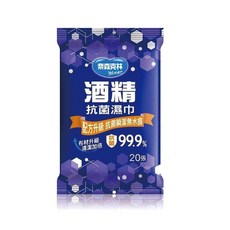 奈森克林 酒精濕巾 配方升級瞬潔無水痕 布材升級清潔加倍 99.9%潔淨力 20張, 1個