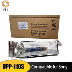 UPP-110S 열 인쇄 전용지 롤 초음파 소니호환 UP-890 UP-895MD UP-미쓰비시 P91 10, 1 roll, 1개