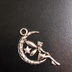 藥魂 新月精靈月亮項鍊 招桃花吊墜 金屬項鍊 求愛情 藝術創作 愛的能量與感情穩定