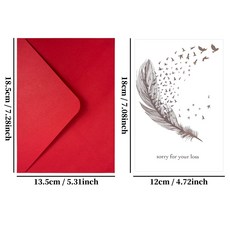 嗨購 慰問哀悼紀念卡片 葬禮追思賀卡, 1個