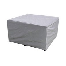 야외 파티오 테이블 커버 방수 다용도 옥스포드 원단 내구성 우수 방풍 방진 기능, 은색 100x100x85cm, 옥스퍼드 천