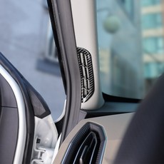 카스타 호환 EV5 화이트 우드 몰딩 A필러 송풍구 커버, 카본-부착식 몰딩 ABS, 기타