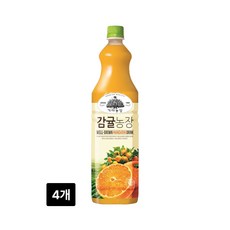 웅진 가야농장 감귤주스, 4개, 1.5L