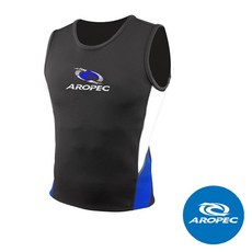 AROPEC 1.5mm 防寒游泳背心 - 水精靈, 側邊藍色,XL