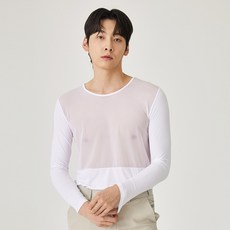 엠엠스포츠 남성 자외선처단 냉감 메쉬 티셔츠 골프 이너웨어