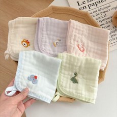 方巾 洗臉方巾 嬰幼兒竹棉紗布方巾卡通洗臉小毛巾新生兒洗澡洗臉巾軟糯親膚