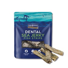 海洋之星 FISH4DOGS 潔牙魚皮點心 薄片 115g，100%魚皮烘烤，口腔保健，白身魚, 115g, 1個, 白身魚