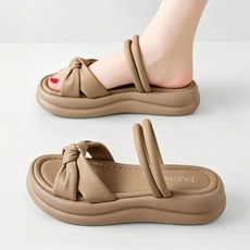 Modern Fashion 여성 발편한 통굽 슬리퍼 심플한 샌들 X102