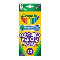CRAYOLA 컬러링 연필 - 다양한 색상(12팩) | 모든 CRAYOLA Colouring Pencils - Assorted Colours (Pack of 12) | A Must, 하나의, 12팩