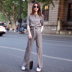 와이셔츠 와이드 팬츠 세트