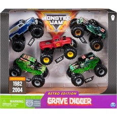 몬스터 잼 그레이브 디거 Monster 트럭 5pc 밸류 팩 세트, 몬스터 잼 그레이브 디거 Monster 트럭 5pc 밸