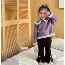 LC.kids 女童韓版翻領蕾絲外套