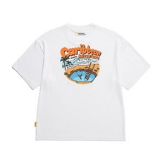 내셔널지오그래 NATIONAL GEOGRAPHIC 드라이실 컨셉 그래픽 세미 오버핏 반팔 티셔츠 N232UTS410 447556