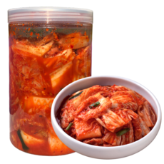 김치톡 맛김치 썰어 담은 김치 여행용 소형포장 썰어놓은 국산김치, 1kg, 1개