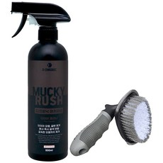 디크로닉 머키러쉬 500ml 휠앤타이어 클리너 갈변 제거제 분진 제거 세정제 브러쉬, A-1 머키러쉬 500 + 타이어브러쉬, 1개