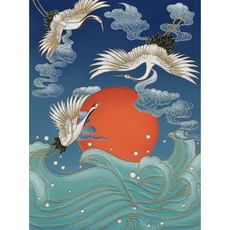 보석십자수 두루미 부귀 건강운 들어오는 장수 건강 재물 풍수 학 일러스트 다이어몬드그림 보석 비즈 공예 집콕 취미 구슬 수제 DIY패키지 18종, 두루미05, 60*80cm (액자 없음), 1개